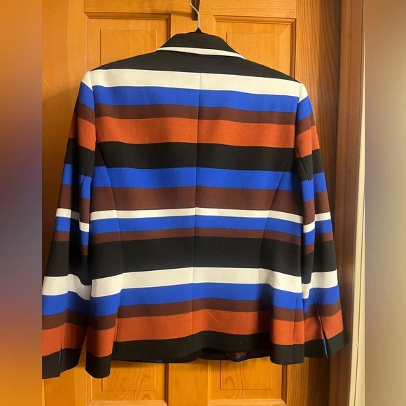 Nine West Striped Blazer Size 10 - Picture 2 of 4